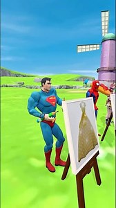 #funny 👉 Superhero 3D vs Squid Game 🎨 Squid Girl Dress Up Challenge x5 – Who Wins #animation