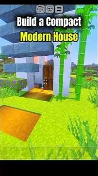 I Built the Most Compact Modern House in Minecraft 😱 | Easy & Aesthetic Build #Shorts#minecraft
