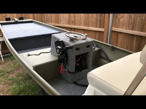 1436 Jonboat Build 06-Custom Decks and Center Console are a Wrap