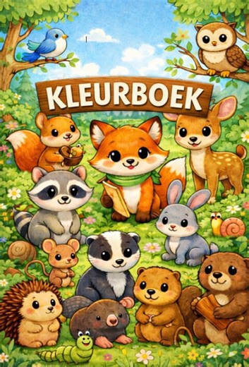 Forest Animals Coloring Book | Coloring Book for Kids 2-4 Years | Cute Forest Animals | Printable PDF | Toddler & Preschool | Instant Download - Etsy