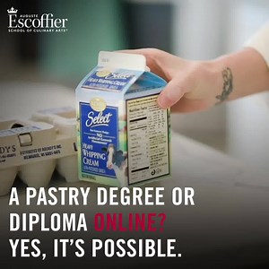 437K views · 227 reactions | There’s never been a more flexible way to train for your dream career in baking and pastry. Escoffier’s Professional Pastry Arts programs combine convenient online classes with an industry externship. | Auguste Escoffier School of Culinary Arts | Facebook