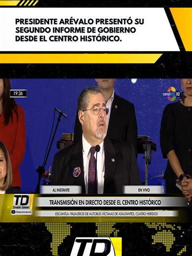 Segundo Informe de Gobierno de Presidente Arévalo