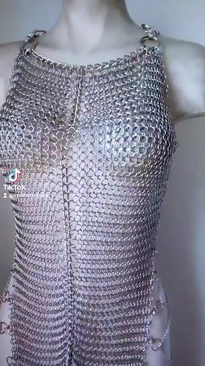 6.3K views · 56 reactions | Our Chainmail Corset Shirt. Created with stainless steel #chainmail, steel chain & with corset style sides. Clips on & off on the shoulders. https://www.syntheticdaisydesign.com/products/chainmail-corset-shirt-sample-ready-to-ship | SyntheticDaisy Designs | Facebook