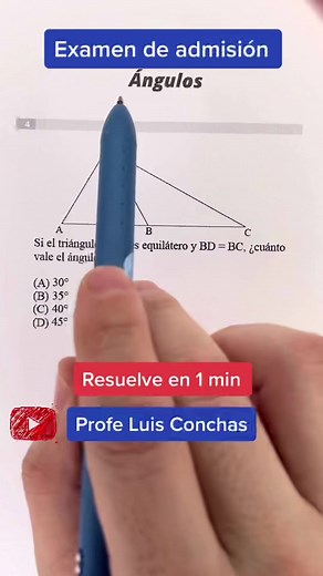 Propiedades de ángulos y triángulos para examen