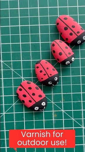How To Turn A Rock Into A Ladybug!