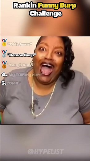 Ranking Funny Burp Challenge #shorts