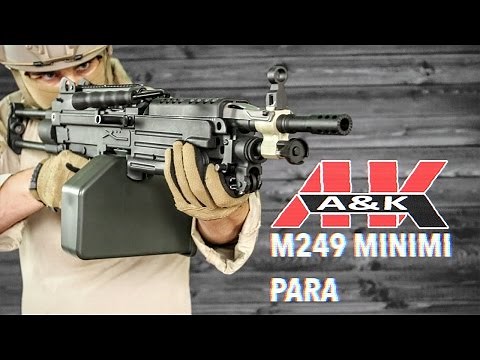 A&K M249 Minimi Para [Review/Shooting Test]