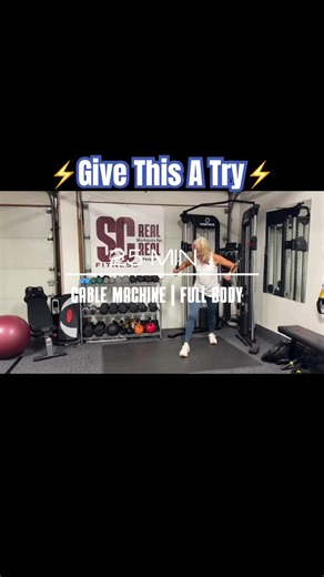 25 Min & you can improve your health & strength! Try this Cable Machine Workout ⚡️ #cablemachine
