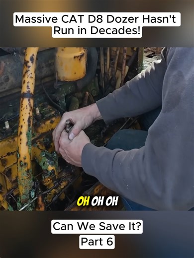 Massive CAT D8 Dozer Hasn't Run in Decades! Can We Save It? (Part 6). #rusttoroar #fblifestyle | Rust to Roar