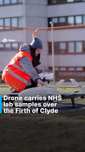 31K views · 240 reactions | NHS lab specimens have been delivered to the Isle of Arran via drone for the first time as Project CAELUS continues to innovate. The joint venture between AGS Airports and NHS Scotland began in August with a three-week trial. The project is being carried out in NHS sites across Scotland to develop a network of drones connecting hospitals, pathology laboratories, distribution centres, and GP surgeries. #news #drone #nhs #technology | STV News | Facebook