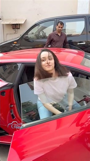 Shraddha Kapoor Snapped with her father Shakti Kapoor #shraddhakapoor #fatherdaughter #lamborghini