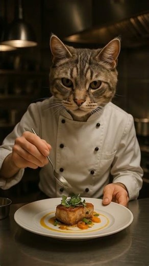 Cute Chef Cooking in the Kitchen | Aesthetic Food Short