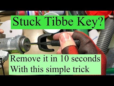 Removing a stuck tibbe key