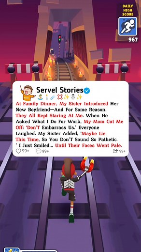 36K views · 457 reactions | At family dinner, my sister introduced her new boyfriend—and for some reason, they all kept staring at me. When he asked what i do for work, my mom cut me off: ‘don’t embarrass us.’ everyone laughed. My sister added, ‘maybe lie this time, so you don’t sound so pathetic.’ i just smiled... Until their faces went pale. #servelstories #redditreadings | Servel Stories | Facebook