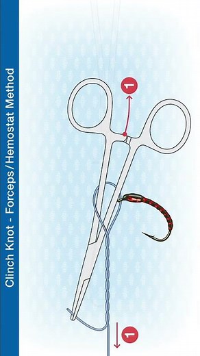 How To Tie The Clinch Knot - Forceps-Hemostat Method