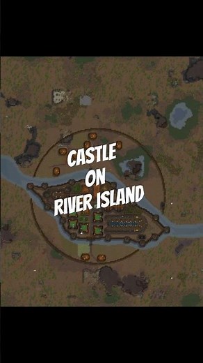 River Island Castle #rimworld #timelapse