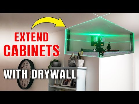 Extend Kitchen Cabinets To The Ceiling With Drywall | Enclose The Space Above Cabinets | XDIY