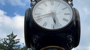 Sign of the times in Hawthorne: 'Focal point' of improved downtown is large clock