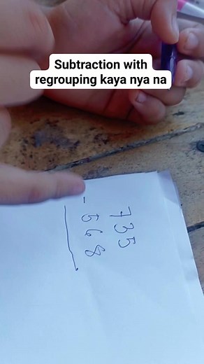 Subtraction with regrouping #tutorial #nanayduty #fbreelsfypシ゚viralシ Mam Espa Blog Rey Esparaguera Jocelyn Fabriaga Icatlo @highlight @everyone | Marites Fabriaga Esparaguera