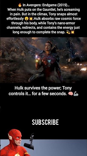 How Tony Took the Pain Hulk Couldn't Handle #avengers #mcu #infinitystones