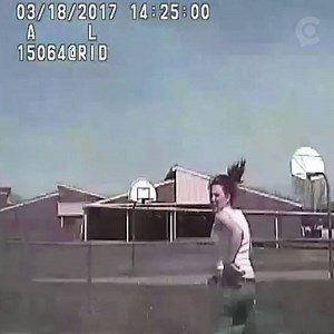 7.1M views · 2.1K reactions | Police released dashcam video of a wanted woman being hit by a patrol car. | The National Desk - TND | Facebook