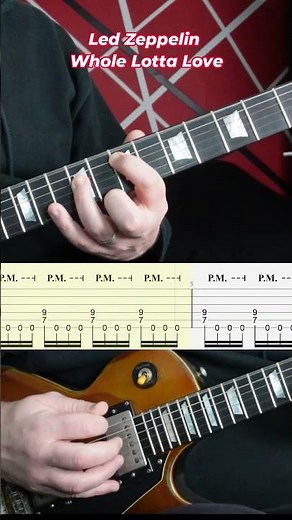 #Tutorial Led Zeppelin - Whole Lotta Love Guitar Intro #guitar #guitarlesson #guitartutorial