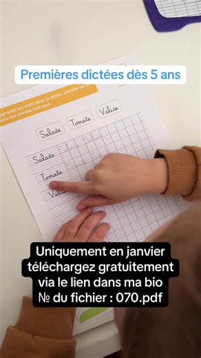 Premières dictées pour enfants dès 5 ans