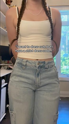 How to dress cute with a strict dress code! #outfits #outfitinspo #outfit #style #styleinspo #tiktok