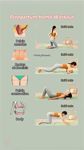 Postpartum workout at home 4 weight . . . #homeworkout #fitness #womenfitness #weightloss #exercise