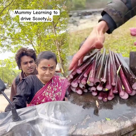 Mummy Learning to drive Scooty🛵#funnyshorts #comedy #trending #mummy #relatable #memes #vines