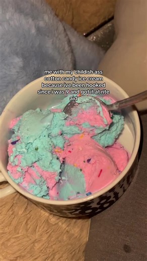 rite aid was the reason #riteaid #cottoncandy #cottoncandyicecream #icecream