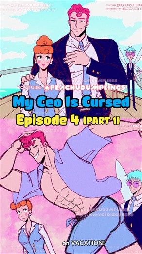 HOT Holiday with CEO 🌴💗 #coupleshorts #yn #meme #sukuna #romcom #animation