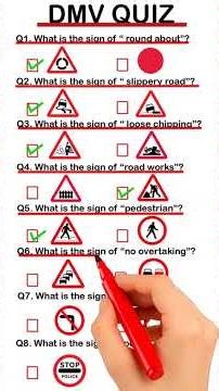Permit Test Practice Quiz #automobile #dmvwrittentest #quiz #roadsafety