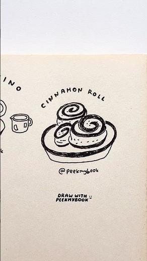 How to draw cinnamon rolls (the cute way!)