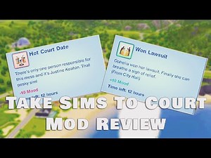 TAKE SIMS TO COURT 👩‍⚖️💰(NEW MOD, I’M OBSESSED)//THE SIMS 3//MOD REVIEW