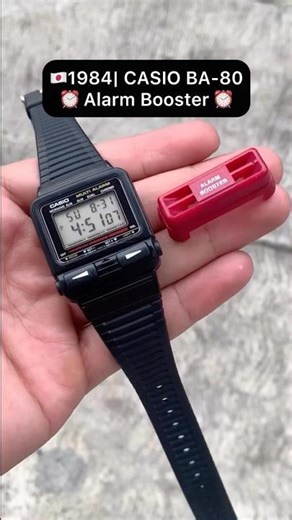 ⏰ Alarm Booster CASIO BA-80 #casio #casiovintage #80s #innovation #watches #alarm 📽️:rizkyrcmt05