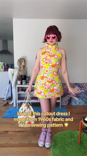 60s flower power girlie forever ~🌼✨~ #sewing #60sfashion #handmade #vintage