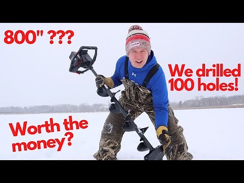 *NEW* StrikeMaster Lithium 24V Ice Auger | Review & Cutting Test |