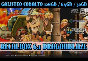Recalbox 6.1 DragonBlaze Galisteo Cobalt v3 Image – available in 128gb , 64gb, 32gb and 16gb