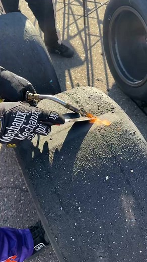 Do you find this NASCAR tire scrape satisfying?