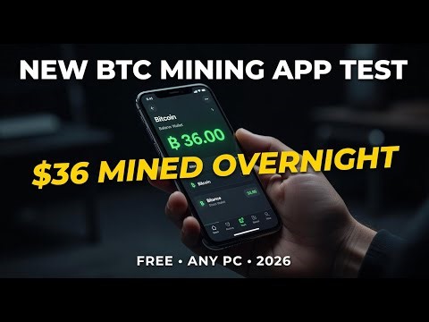 Tested a New BTC Mining App — Made $36 Overnight!