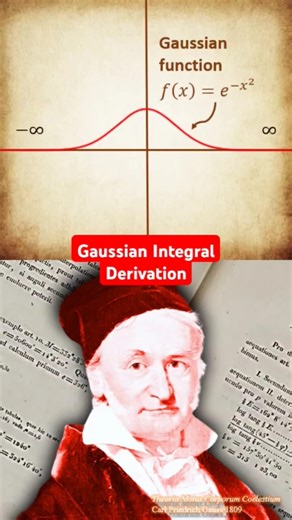 Gaussian Integral Derivation #calculus #gaussian #gauss #integral #integrals