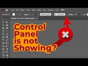 Where is the Control Panel in Illustrator