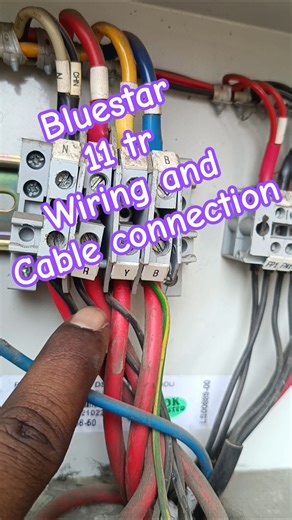 11 ton blue star ductable ac wiring and cable connection | ac video | ac installation #acrepair