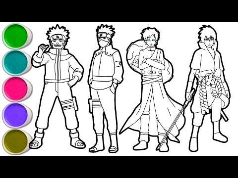 Draw Amazing Ninjas from the World of Naruto in Just Minutes! Naruto Uzumaki, Kakashi Hatake, Gaara