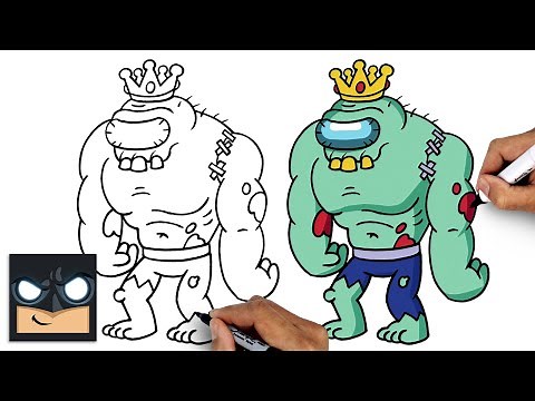 How To Draw Zombie King | Among Us (Step by Step)