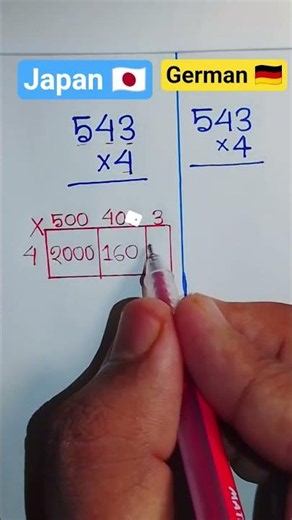 🇩🇪Old Math vs 🇯🇵New Math #maths​ #multiplication​ #mathematics​ #mathstricks
