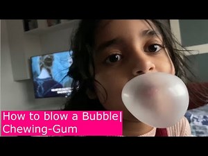 How to blow a Bubble|Chewing-Gum Hubba-Bubba