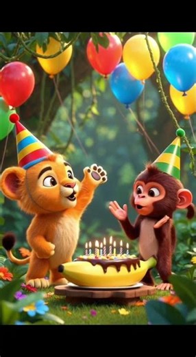 Cutest Animal Birthday Celebration Ever! 🎉| Happy Birthday Song