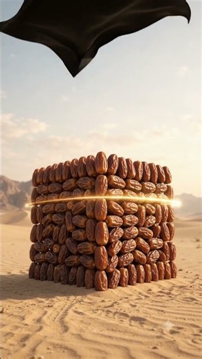 Amazing Al creation of Kaaba with flying dates